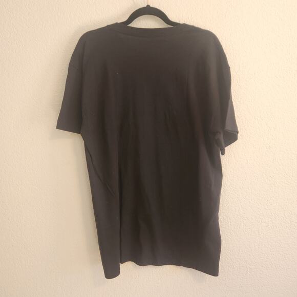 Elf Men's Size Large Christmas Current Mood Black T-shirt Movie X-mas New - Picture 4 of 4